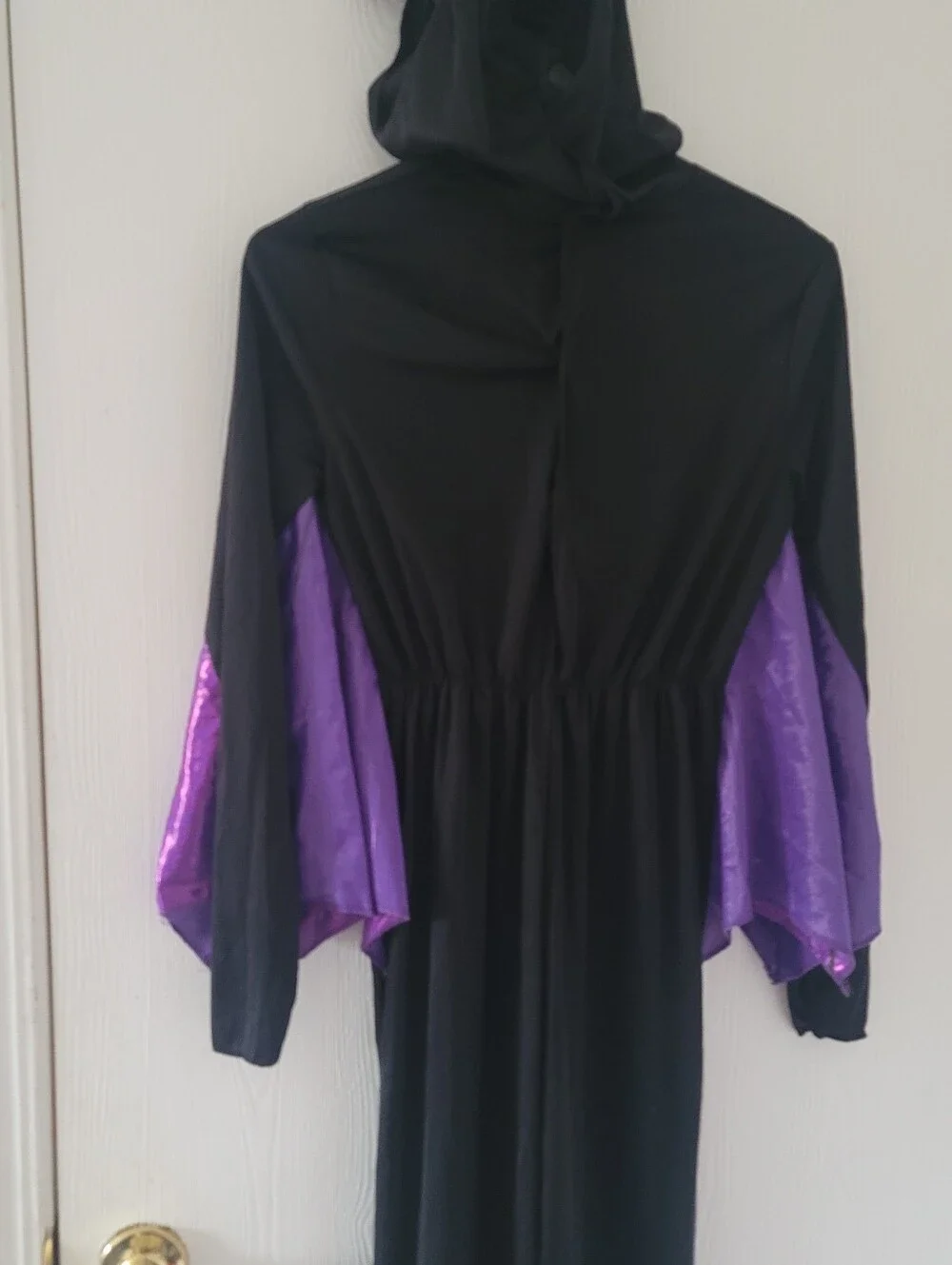 Midnight Bat Kids Halloween Costume Hooded Jumpsuit with Wings 10-12 Large L New